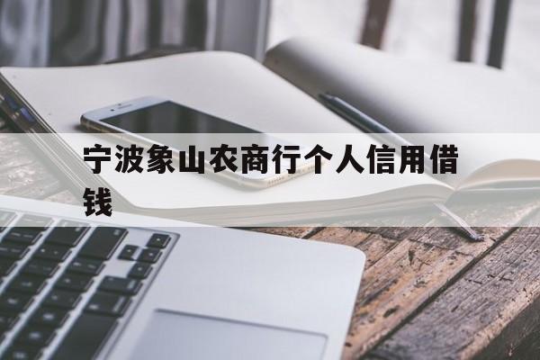 宁波象山农商行个人信用借钱