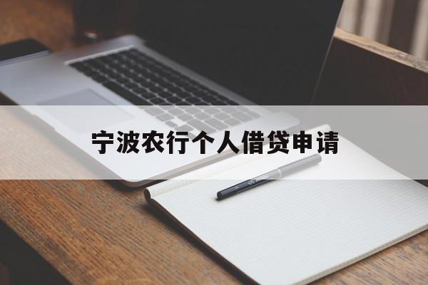 宁波农行个人借贷申请